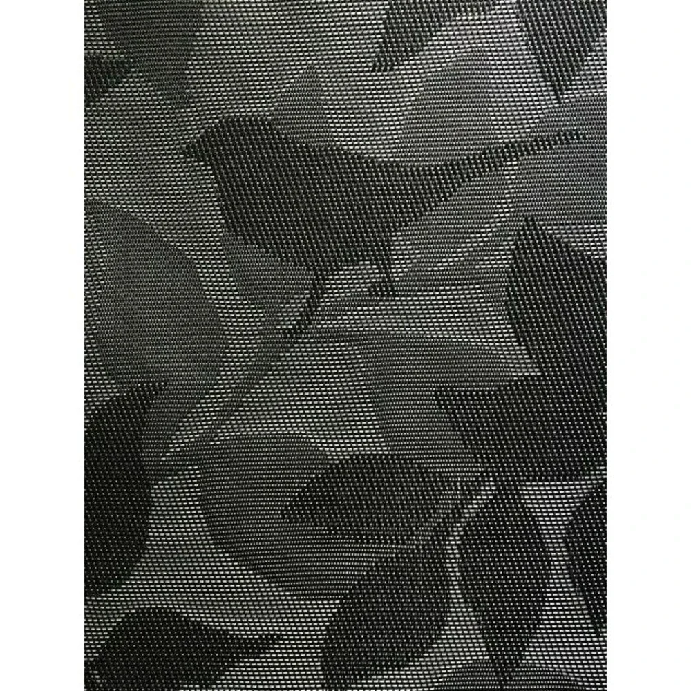 Birds Black Woven Placemats Set of 4 PVC Embossed Easy Wipe Clean Vinyl 12x18